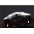 Swiss Girard-Perregaux 1966 Black Dial Silver Diamond Case Black Leather Strap