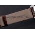 Cheap Swiss Girard-Perregaux 1966 White Dial Silver Diamond Case Brown Leather Strap