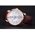 Swiss Girard-Perregaux 1966 Automatic White Dial Gold Case Blue Numerals Brown Leather Strap