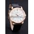 Swiss Girard-Perregaux 1966 White Dial Gold Case Black Leather Strap