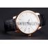 Swiss Girard-Perregaux 1966 White Dial Gold Case Black Leather Strap