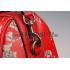 Gucci Boston Arabesque Canvas Shoulder Bag Red