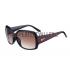 Cheap Gucci Oversized Square Leather Brown Sunglasses 307816