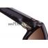 Cheap Gucci Oversized Square Leather Brown Sunglasses 307816