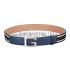 Gucci Multicolor Leather Belt with Square G Buckle Blue