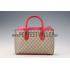 Replica Gucci Blooms Supreme Canvas Tote Red & Fuchsia