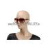 Gucci Elegant Oval Shaped Brown and Yellow Sunglasses 308032