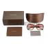 Gucci Elegant Oval Shaped Brown and Yellow Sunglasses 308032