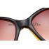 Gucci Elegant Oval Shaped Brown and Yellow Sunglasses 308032