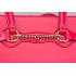 Gucci Bright Bit Pink Patent Leather  Handle Tote