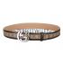 Replica Gucci Beige Leather Belt with Interlocking G Buuckle