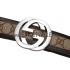 Replica Gucci Beige Leather Belt with Interlocking G Buuckle