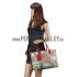 Replica Gucci Tian GG Supreme Canvas And Red Leather Trim Medium Tote  18926795