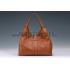 Gucci Soft Stirrup Tan Leather Large Shoulder Bag Cognac