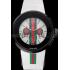 Gucci White Rubber Band White Round Dial 2165-310 Replica