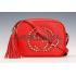 Replica Gucci Soho Disco Studded Leather Bag Red