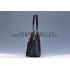 Gucci Rania Web Black Leather   Handle Tote