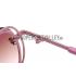 Gucci Aviator Gucci Logo On Lens Pink Frame Sunglasses 307889