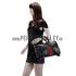 Gucci Vintage Web Medium Boston Black Bag