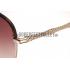 Gucci Ultra-light Aviator Brown Frame Sunglasses 308204