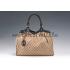 Gucci Sukey Large Tote Black Trim Beige Fabric