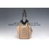 Gucci Sukey Large Tote Black Trim Beige Fabric