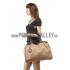 Gucci Sukey Large Tote Black Trim Beige Fabric