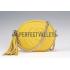 Gucci Soho Leather Mini Chain Bag Yellow 607947 Replica