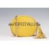 Gucci Soho Leather Mini Chain Bag Yellow 607947 Replica