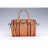 Gucci Duilio Brogue Boston Tan Leather Bag