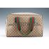 Gucci Medium Carry On Duffle Bag in Beige Monogram Canvas Replica