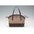 Gucci Laidback Crafty GG Canvas  Handle Bag Brown 607347