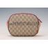 Gucci Supreme Canvas Mini Chain Bag Red & Fuchsia