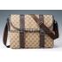 Gucci Monogram Canvas Messenger Bag