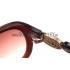 Gucci Elegant Oval Shaped Brown Sunglasses 308033