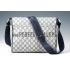 Gucci Monogram Canvas Messenger Flap Bag Navy