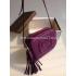 Gucci Tassel Purple Handbag Shoulder Bag Calfskin