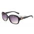 Replica Gucci Elegant Oval Shaped Black Sunglasses 308031