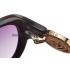 Replica Gucci Elegant Oval Shaped Black Sunglasses 308031