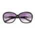 Replica Gucci Elegant Oval Shaped Black Sunglasses 308031