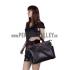 Gucci Web Black Leather  Handle Medium Messenger Bag