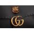 Gucci Marmont Leather Shoulder Bag Black Replica