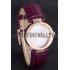 Gucci Interlocking Rose Gold Bezel with Purple Leather Band  621517