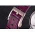 Gucci Interlocking Rose Gold Bezel with Purple Leather Band  621517