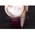 Gucci Interlocking Rose Gold Bezel with Purple Leather Band  621517