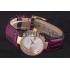 Gucci Interlocking Rose Gold Bezel with Purple Leather Band  621517