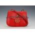 Gucci Marmont Leather Shoulder Bag Red