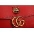 Gucci Marmont Leather Shoulder Bag Red