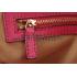 Gucci Boston Supreme Canvas Shoulder Bag Red & Fuchsia