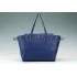 Cheap Gucci Swing Leather Tote Dark Blue Medium 607683